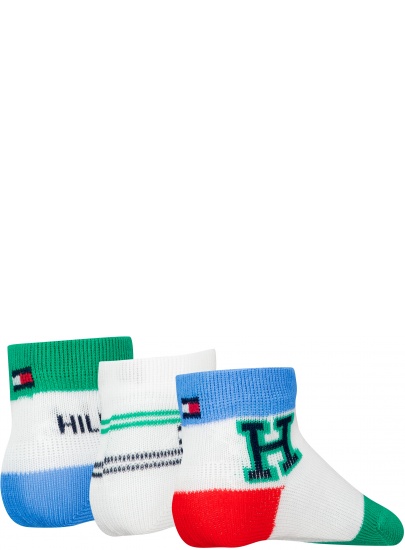 Skarpetki Niemowlęce TOMMY HILFIGER Th Baby Sock 3P Giftbox 701227328 001