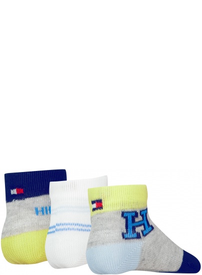 Skarpetki Niemowlęce TOMMY HILFIGER Th Baby Sock 3P Giftbox 701227328 002