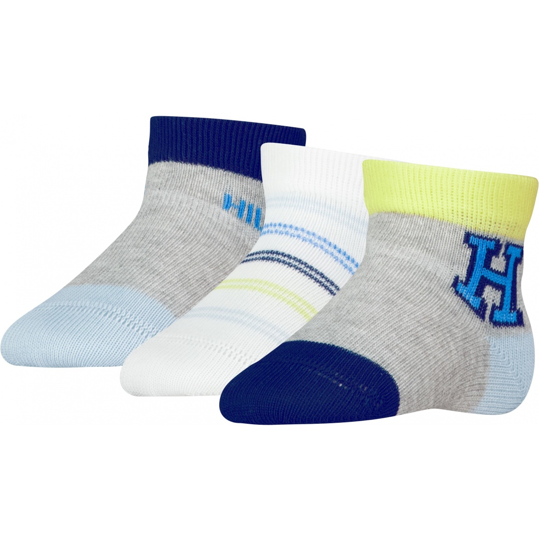 Skarpetki Niemowlęce TOMMY HILFIGER Th Baby Sock 3P Giftbox 701227328 002