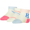 Skarpetki Niemowlęce TOMMY HILFIGER Th Baby Sock 3P Giftbox 701227328 003