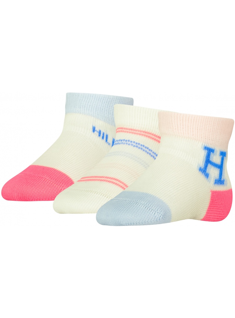 Skarpetki Niemowlęce TOMMY HILFIGER Th Baby Sock 3P Giftbox 701227328 003