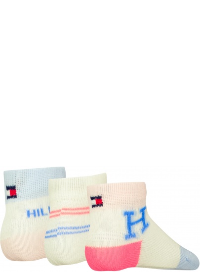 Skarpetki Niemowlęce TOMMY HILFIGER Th Baby Sock 3P Giftbox 701227328 003