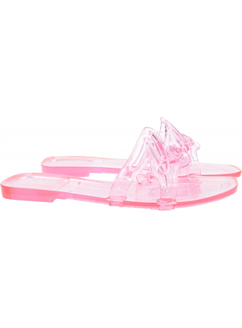 Klapki KARL LAGERFELD Jelly Signature Slide KL80008T VLP