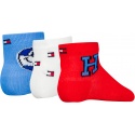 Skarpetki Niemowlęce TOMMY HILFIGER Th Baby Sock 3P Giftbox 701227697 001