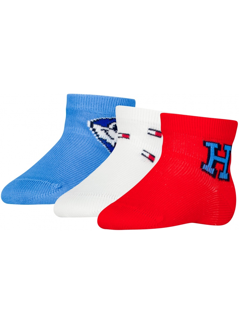 Skarpetki Niemowlęce TOMMY HILFIGER Th Baby Sock 3P Giftbox 701227697 001