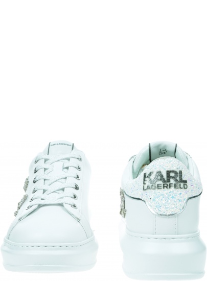 Sneakersy KARL LAGERFELD Kapri Signia Rhinestone Lo KL62510G 01S