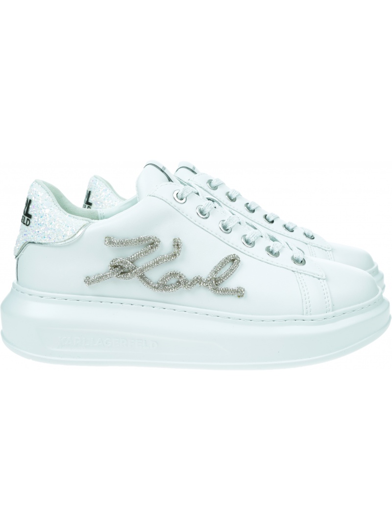 Sneakersy KARL LAGERFELD Kapri Signia Rhinestone Lo KL62510G 01S