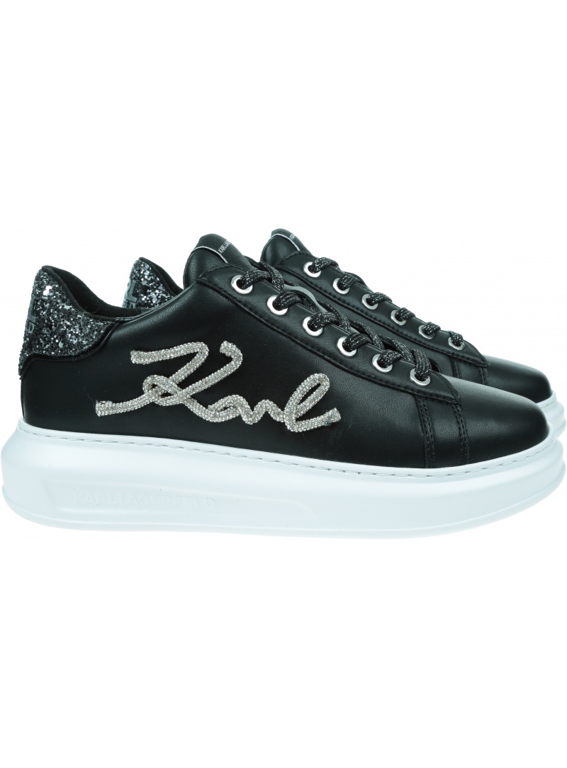 Sneakersy KARL LAGERFELD Kapri Signia Rhinestone Lo KL62510G 00S