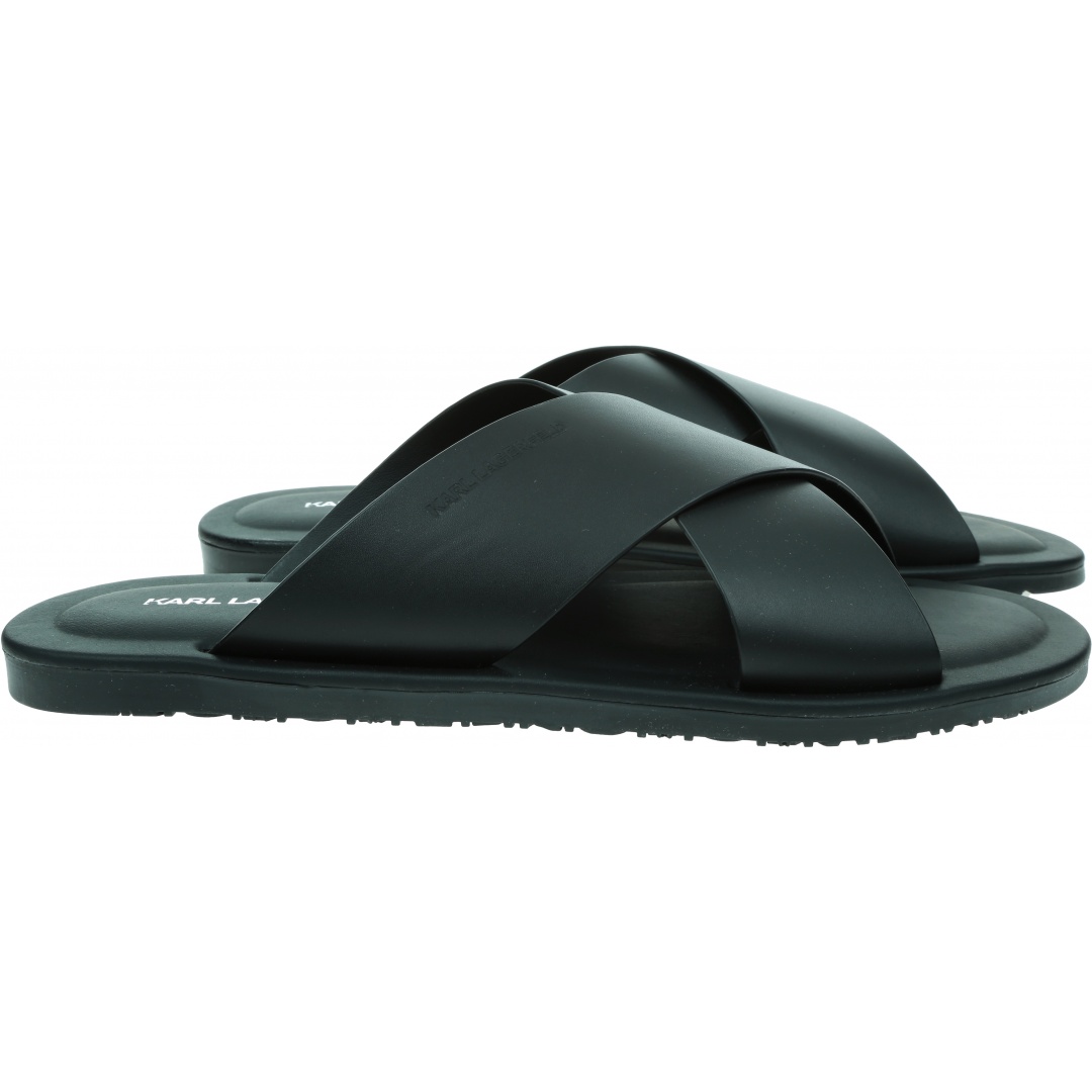 Klapki KARL LAGERFELD Kastor III Kross Strap Sandal KL70214 000