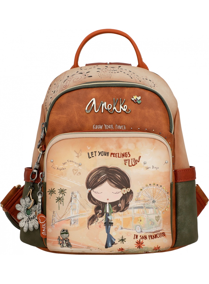 ANEKKE Peace & Love Synthetic Backpack 38805-213