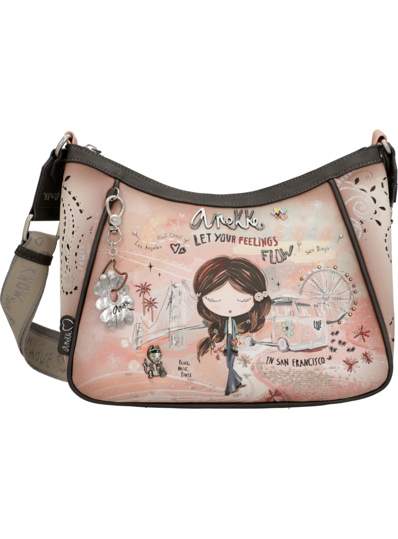 ANEKKE Peace & Love Synthetic Crossbody Bag 38823-002