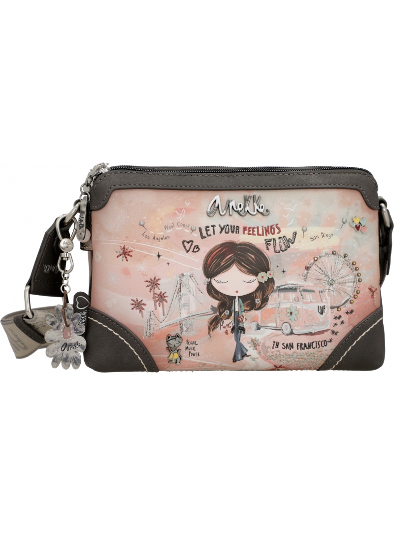 ANEKKE Peace & Love Synthetic Crossbody Bag 38823-160