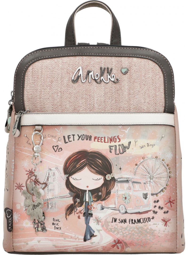 ANEKKE Peace & Love Synthetic Backpack 38825-073