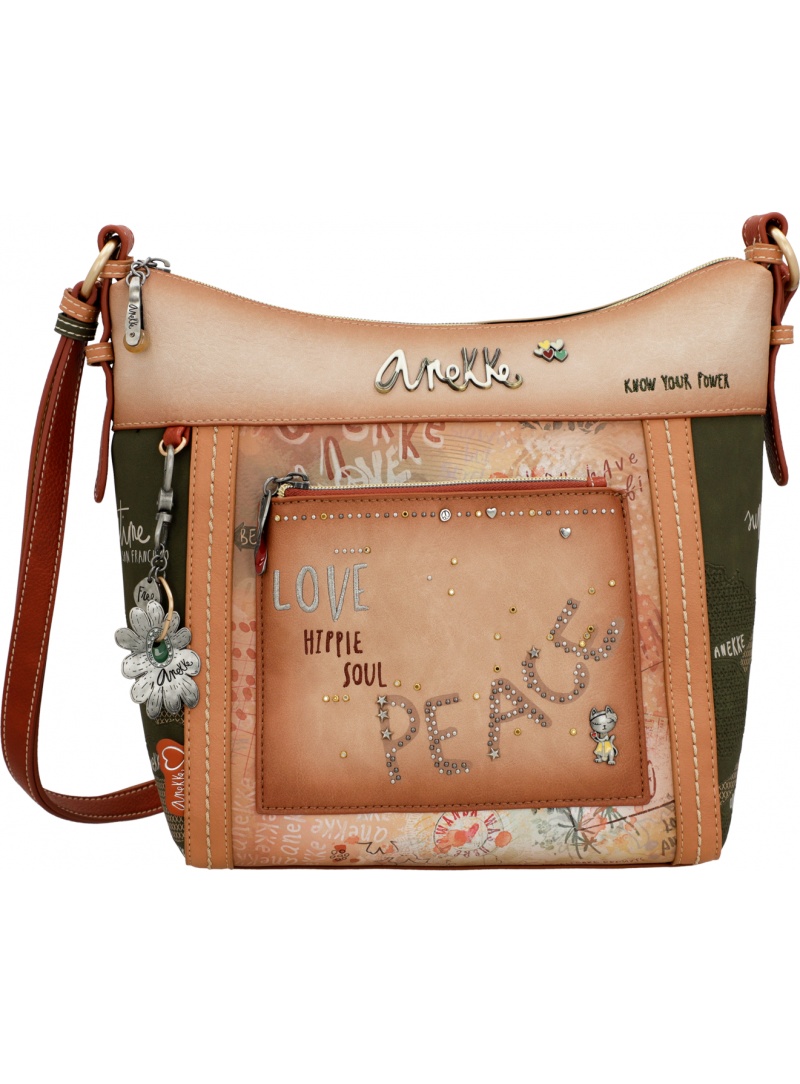 ANEKKE Peace & Love Synthetic Crossbody Bag 38833-007