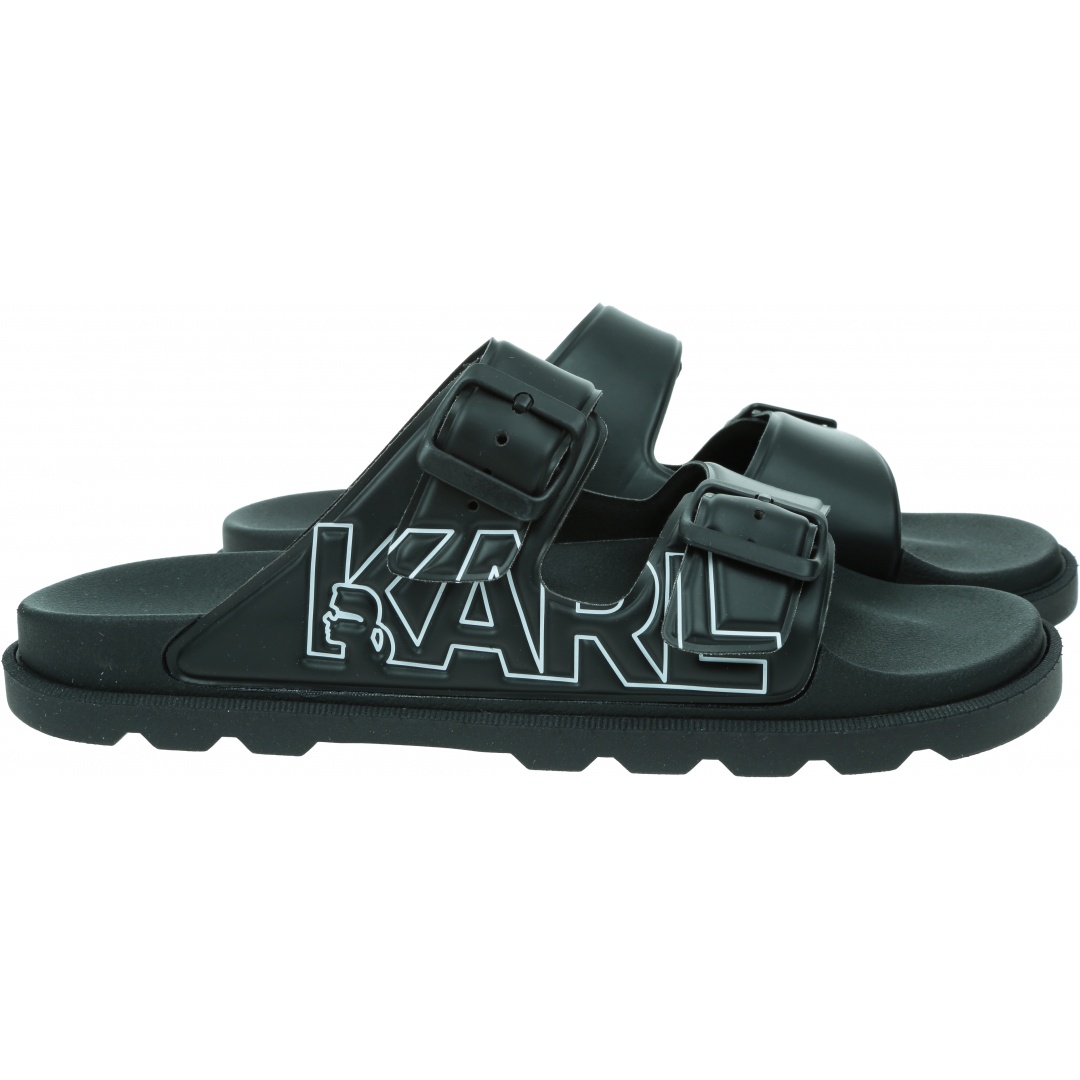 Klapki KARL LAGERFELD Kondo Tred Karl 2-Strap Sandal KL70978 V00