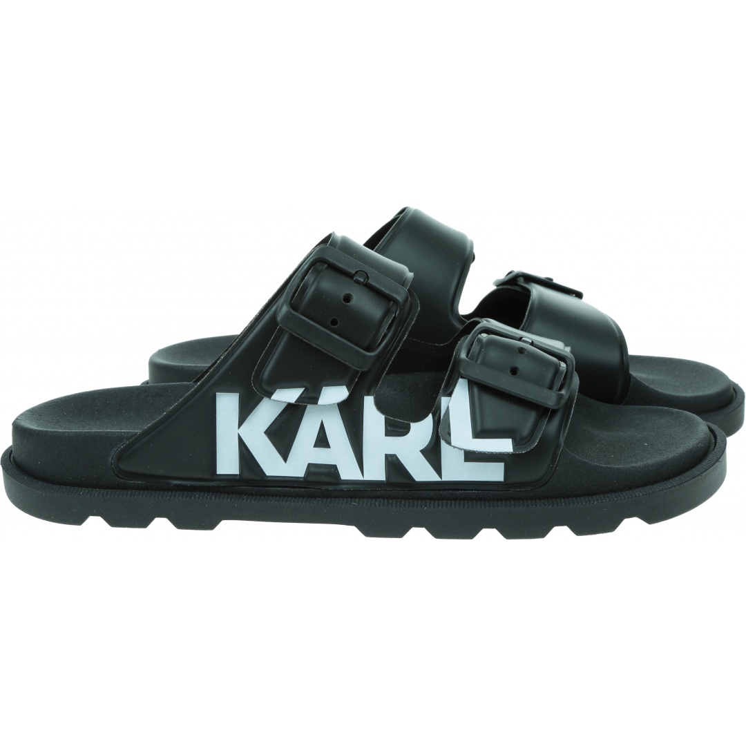 Klapki KARL LAGERFELD Kondo Tred Karl 2-Strap Sandal KL80978 V01