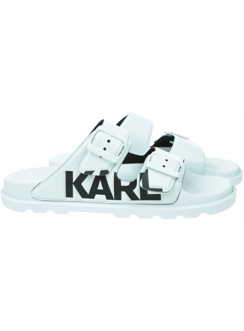 Klapki KARL LAGERFELD Kondo Tred Karl 2-Strap Sandal KL80978 V10