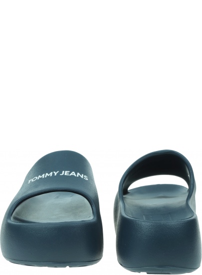 Klapki Damskie TOMMY JEANS Tjw Chunky Flatform Slide EN0EN02454 C1G