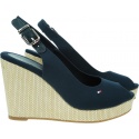 Espadryle Damskie TOMMY HILFIGER Iconic Elena Sling Back Wedge FW0FW04789