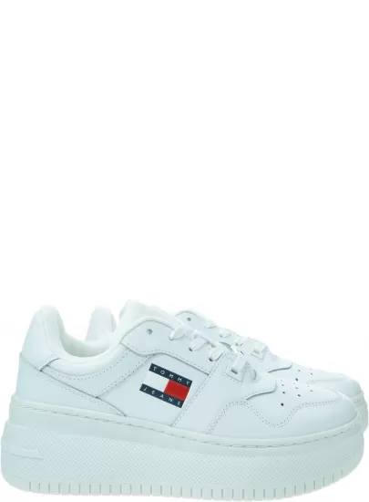 Trampki Na Platformie TOMMY JEANS Tjw Retro Basket Flatform Ess EN0EN02506