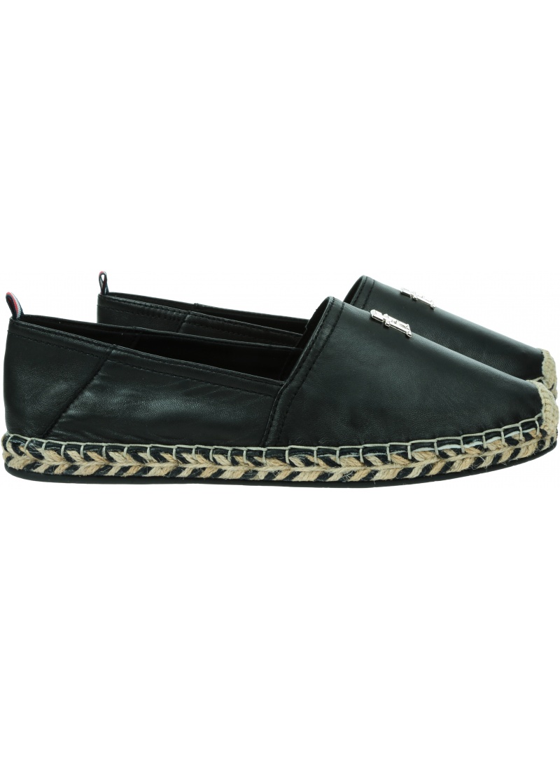 TOMMY HILFIGER Th Leather Flat Espadrille FW0FW07720 BDS