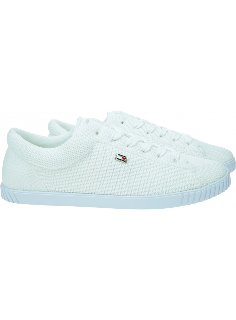 Półbuty TOMMY HILFIGER Flag Lace Up Sneaker Knit FW0FW08074 YBL