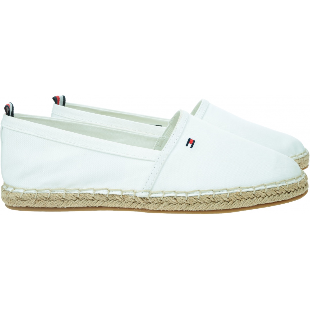 Espadryle TOMMY HILFIGER Basic Tommy Flat Espadrille FW0FW06497 YBL