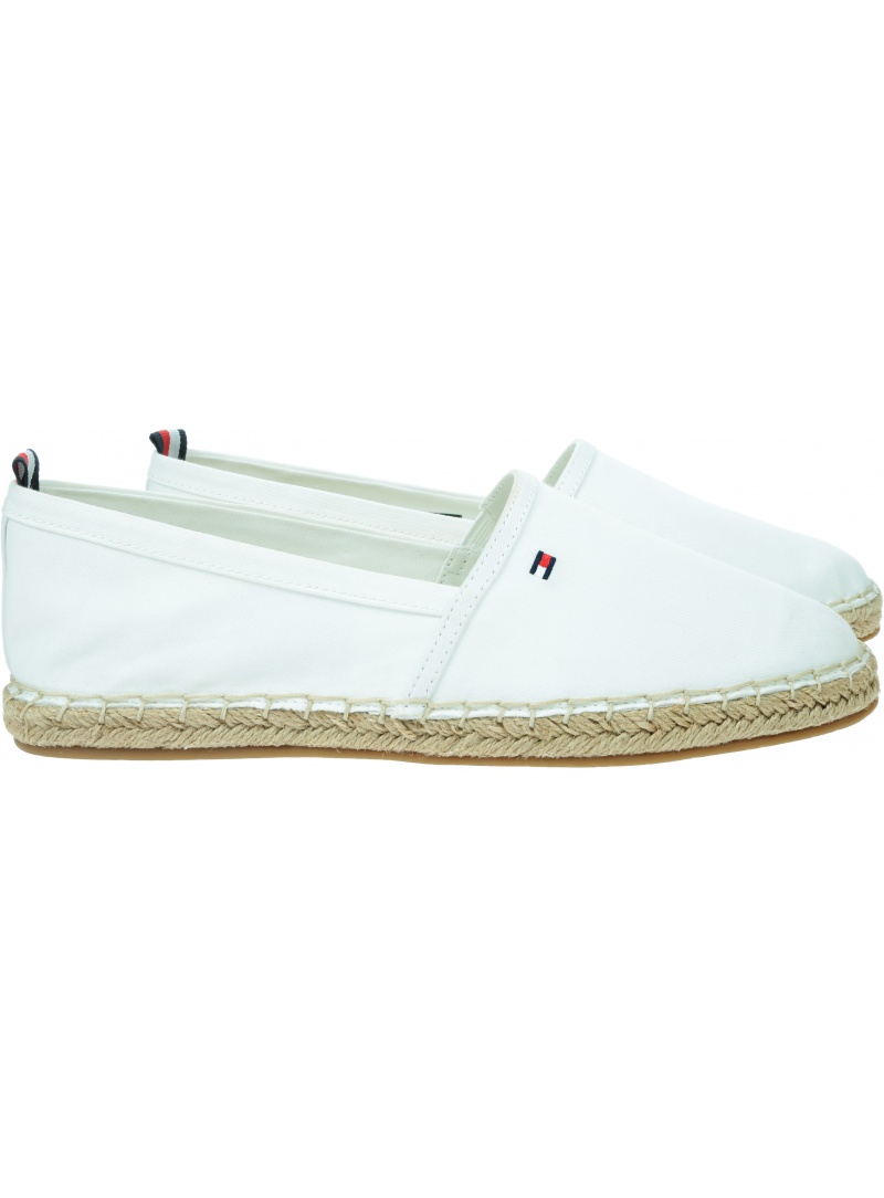 Espadryle TOMMY HILFIGER Basic Tommy Flat Espadrille FW0FW06497 YBL