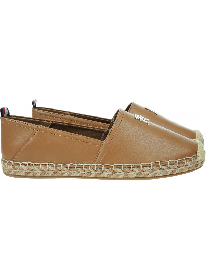 TOMMY HILFIGER Th Leather Flat Espadrille FW0FW07720 GU9