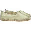 Złote Espadryle TOMMY HILFIGER Th Gold Flat Espadrille FW0FW07694 0HS