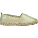 Złote Espadryle TOMMY HILFIGER Th Gold Flat Espadrille FW0FW07694 0HS