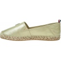 Złote Espadryle TOMMY HILFIGER Th Gold Flat Espadrille FW0FW07694 0HS