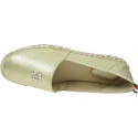 Złote Espadryle TOMMY HILFIGER Th Gold Flat Espadrille FW0FW07694 0HS