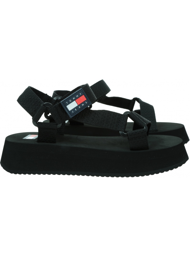 Sandały TOMMY JEANS Tjw Eva Sandal EN0EN02466 BDS