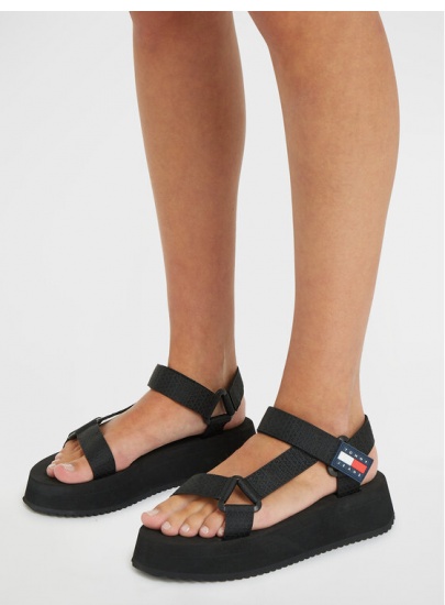 Sandały TOMMY JEANS Tjw Eva Sandal EN0EN02466 BDS