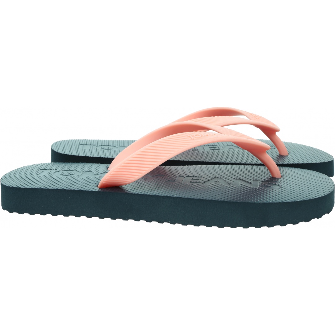 Japonki Damskie TOMMY JEANS Tjw Logo Flip Flop EN0EN02447 TIC