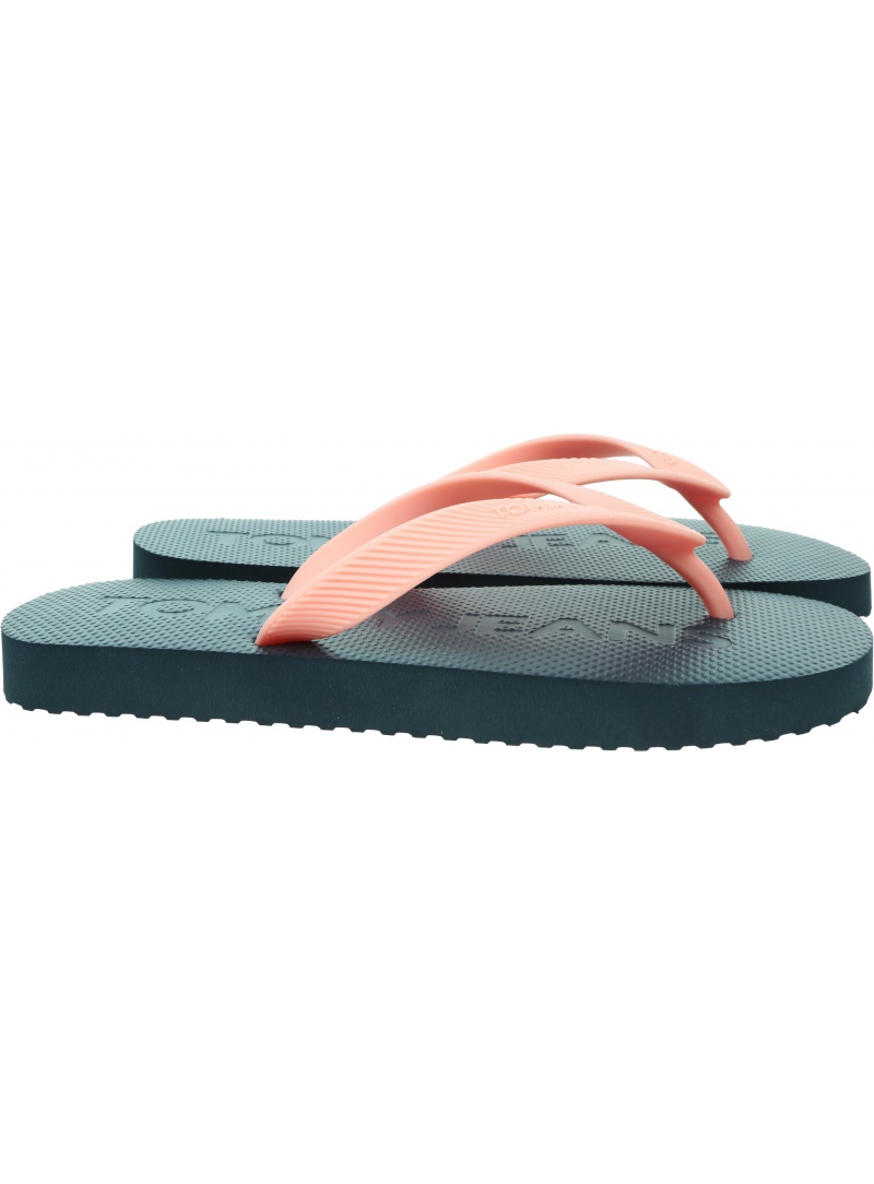 Japonki Damskie TOMMY JEANS Tjw Logo Flip Flop EN0EN02447 TIC