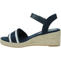 Espadryle TOMMY HILFIGER Webbing Wedge Sandal FW0FW08044 DW6