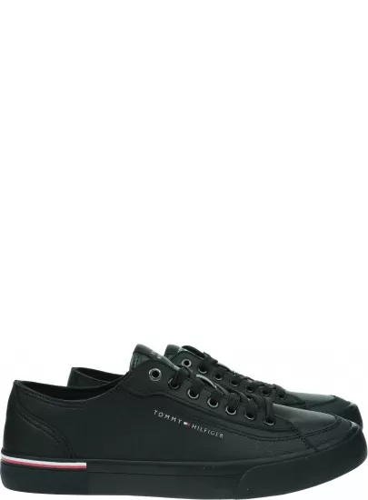 Sneakersy TOMMY HILFIGER Corporate Vulc Leather FM0FM04953 BDS