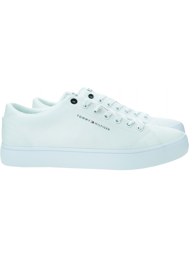 Trampki TOMMY HILFIGER Th Hi Vulc Low Canvas FM0FM04882 YBS