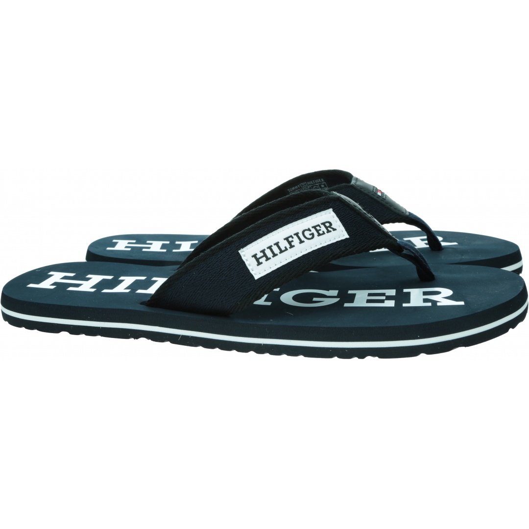 Japonki Męskie TOMMY HILFIGER Patch Hilfiger Beach Sandal FM0FM05024 DW5