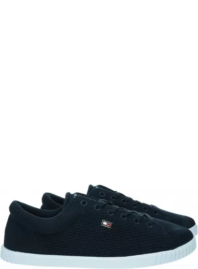 Półbuty TOMMY HILFIGER Flag Lace Up Sneaker Knit FW0FW08074 DW6