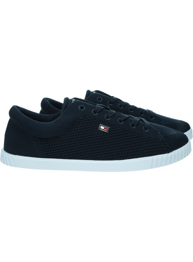 TOMMY HILFIGER Flag Lace Up Sneaker Knit FW0FW08074 DW6