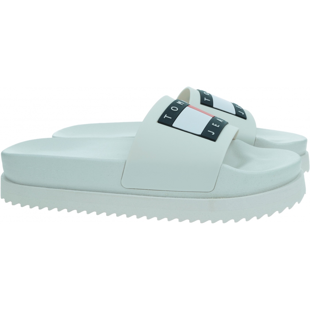 Klapki Damskie TOMMY JEANS Tjw Elevated Flatform Slide EN0EN02451 YBL