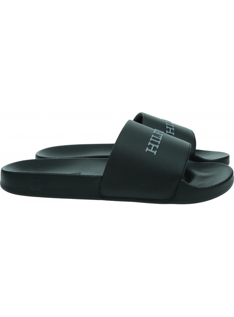 Klapki Męskie TOMMY HILFIGER Raised Pool Slide FM0FM05022 BDS