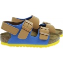 Sandały BIRKENSTOCK Milano HL K BFBC Caramel/Ultra Blue 1024336 1