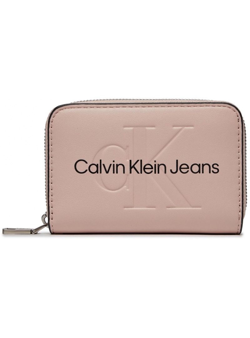 CALVIN KLEIN Sculpted Med Zip Around Mono K60K607229 Pale Conch TFT