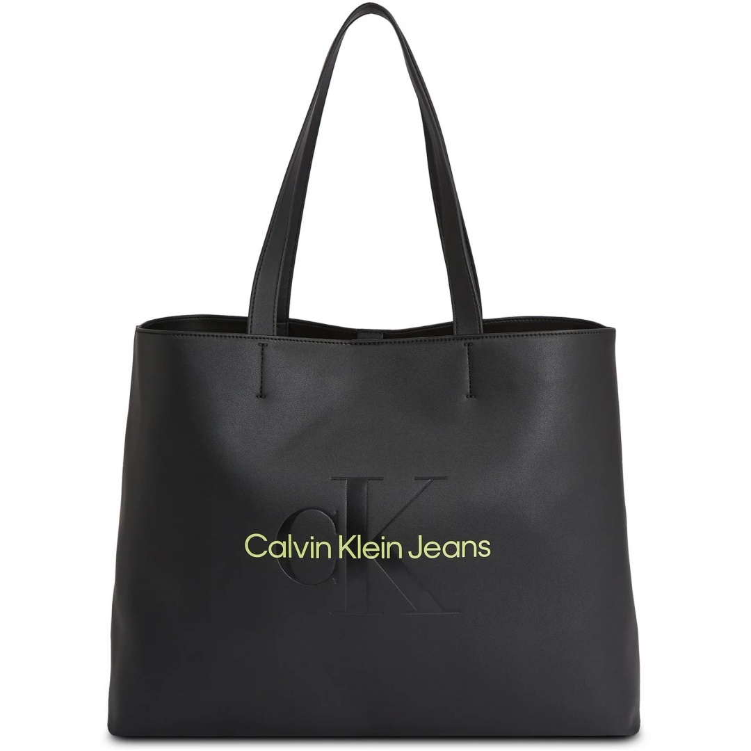 Torebka CALVIN KLEIN JEANS Sculpted Slim Tote34 Mono K60K610825 Black/Dark