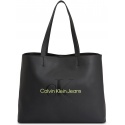 Torebka CALVIN KLEIN JEANS Sculpted Slim Tote34 Mono K60K610825 Black/Dark