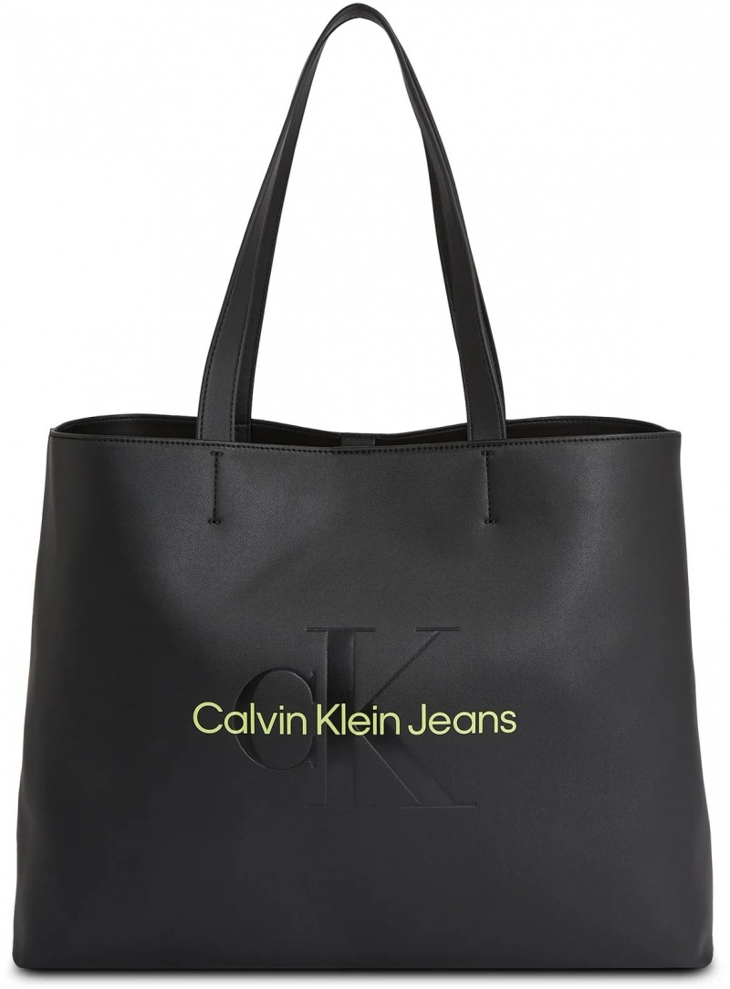 Torebka CALVIN KLEIN JEANS Sculpted Slim Tote34 Mono K60K610825 Black/Dark